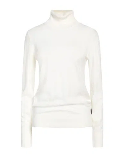 John Richmond Woman Turtleneck Ivory Size M Viscose, Polyester, Nylon In White