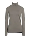 John Richmond Woman Turtleneck Military Green Size Xl Viscose, Polyester, Nylon In Green