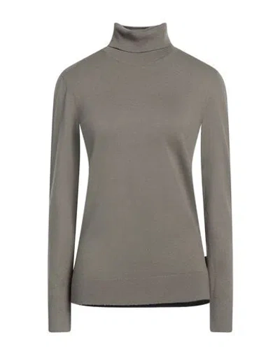 John Richmond Woman Turtleneck Military Green Size Xl Viscose, Polyester, Nylon