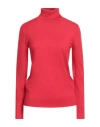 John Richmond Woman Turtleneck Red Size L Viscose, Polyester, Nylon