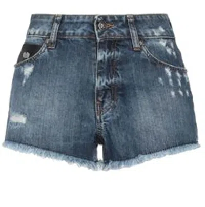 John Richmond Women's Denim Shorts In Blue