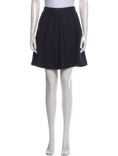 Pre-owned John Richmond Wool Knee-length Skirt W/ Tags In Black