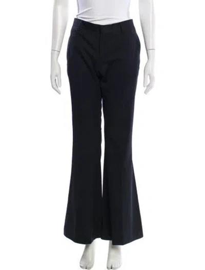 Pre-owned John Richmond Wool Wide Leg Pants W/ Tags In Blue