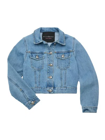 John Richmond X Eva Leah Little Girl's & Girl's Denim Jacket In Blue