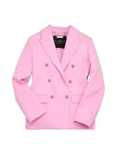 John Richmond X Eva Leah Little Girl's & Girl's Double-breasted Blazer In Pink