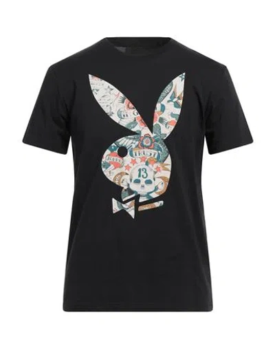 John Richmond X Playboy Man T-shirt Black Size M Cotton