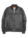 John Richmond Zip-up Bomber Jacket In Black