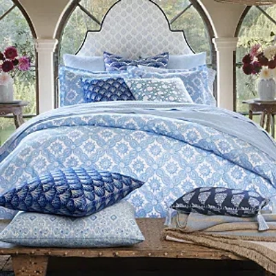 John Robshaw Akash Duvet Cover, Queen In Blue/white