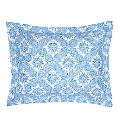 John Robshaw Akash Standard Sham In Blue/white