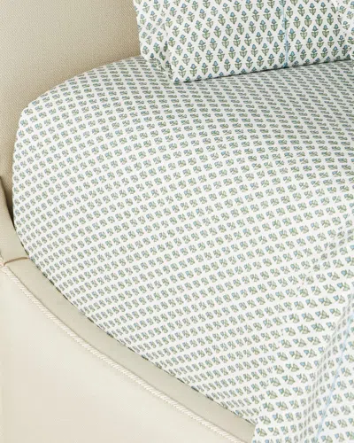 John Robshaw Cala Queen Fitted Sheet In Sage