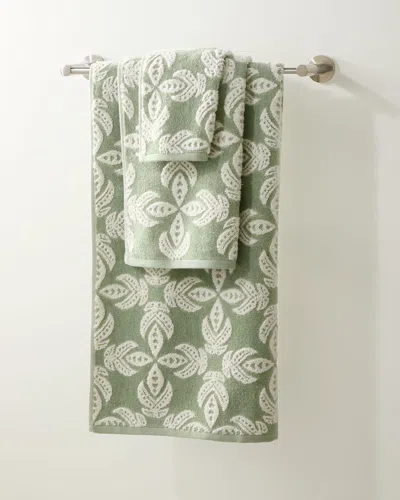 John Robshaw Dasati Bath Towel In Green