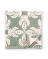 John Robshaw Dasati Cotton Linen Wash Cloth Towel, 12" X 12" In Sage