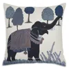 John Robshaw Indigo Elephant Decorative Pillow, 22 X 22