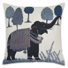 John Robshaw Indigo Elephant Decorative Pillow, 22 X 22 In Indigo