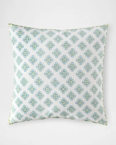 John Robshaw Junu Sage Decorative Pillow, 22" Square In Green