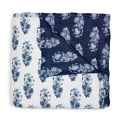 John Robshaw Kanak Indigo Quilted Coverlet - Twin In Blue