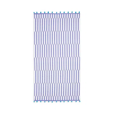 John Robshaw Nicatta Beach Towel In Purple