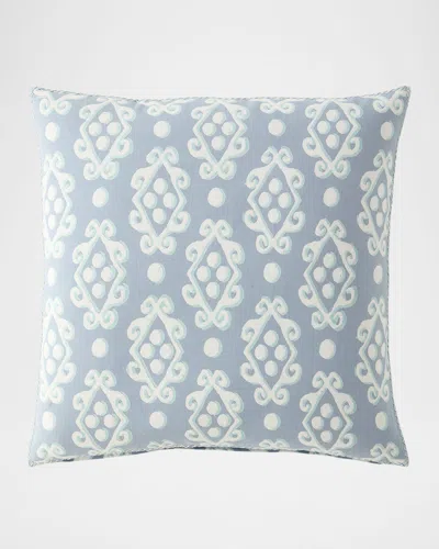 John Robshaw Palak Decorative Pillow, 22" Square In Blue
