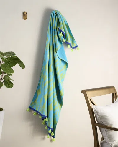 John Robshaw Ravi Beach Towel In Blue