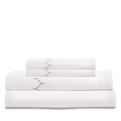 John Robshaw Stitch Sheet Set, King In White