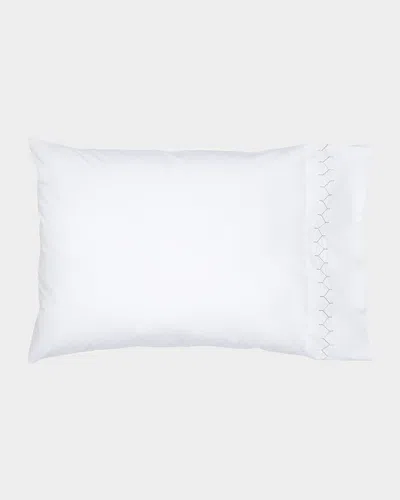 John Robshaw Stitched 300 Thread Count Pillowcases Set Of 2, King In Sand