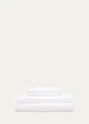 John Robshaw Stitched White King Sheet Set In White