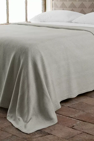 John Robshaw Textiles John Robshaw 100% Cotton Lavanya Blanket In White