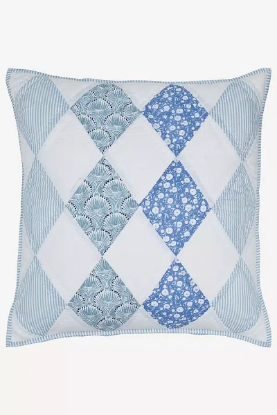 John Robshaw Textiles John Robshaw 100% Cotton Voile Namit Euro Sham In Blue
