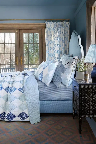 John Robshaw Textiles John Robshaw 100% Cotton Voile Namit Quilt In Blue