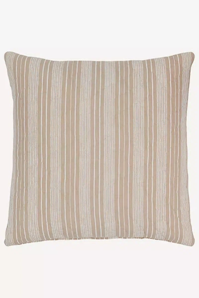 John Robshaw Textiles John Robshaw Cotton Slub Chambray Darika Euro Sham In Brown
