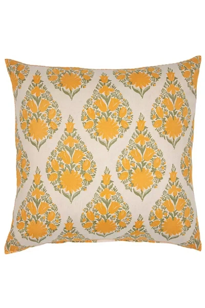 John Robshaw Textiles John Robshaw Dani Decorative Pillow Cover In Yellow