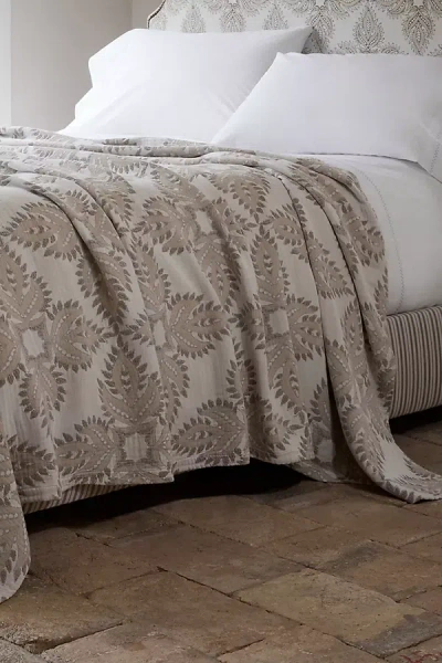 John Robshaw Textiles John Robshaw Dasati Bed Blanket In Beige