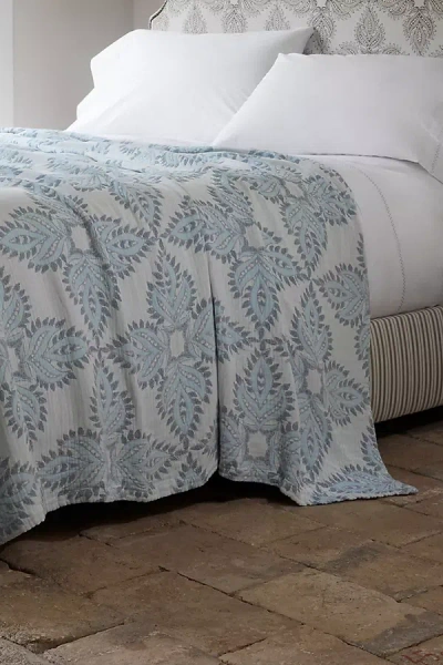 John Robshaw Textiles John Robshaw Dasati Bed Blanket In Blue