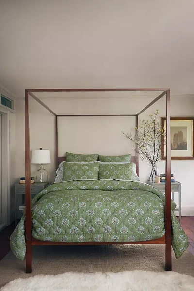 John Robshaw Textiles John Robshaw Jeeva Sage Quilt In Green