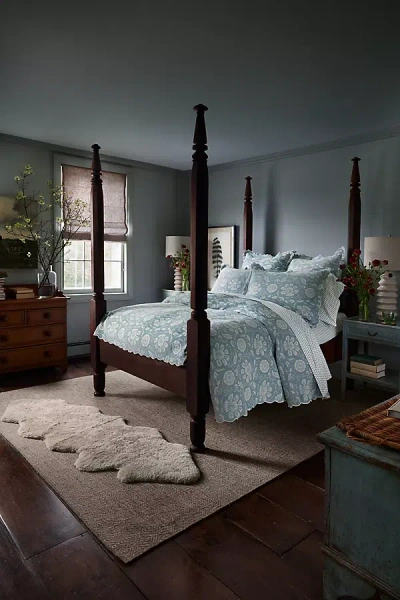 John Robshaw Textiles John Robshaw Kimari Mist Coverlet In Green