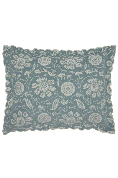 John Robshaw Textiles John Robshaw Kimari Mist Sham In Green