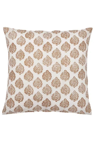 John Robshaw Textiles John Robshaw Mali Gold Decorative Pillow Cover In Brown