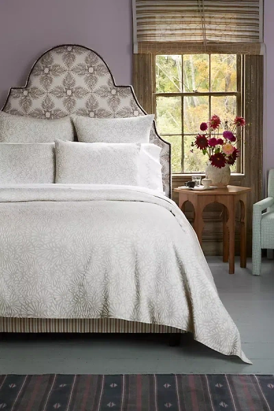 John Robshaw Textiles John Robshaw Meera Coverlet In White