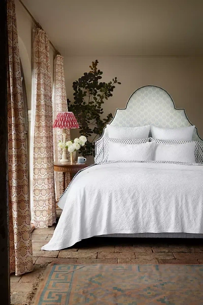 John Robshaw Textiles John Robshaw Meera Coverlet In White
