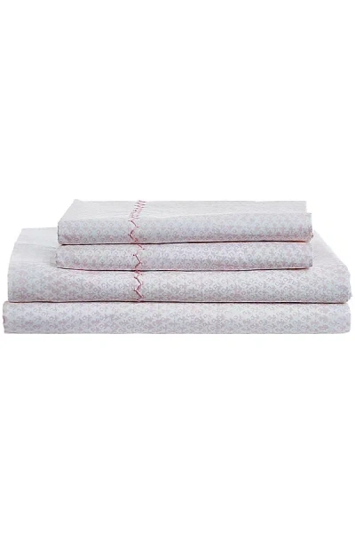 John Robshaw Textiles John Robshaw Poseti Lotus Sheet Set In White