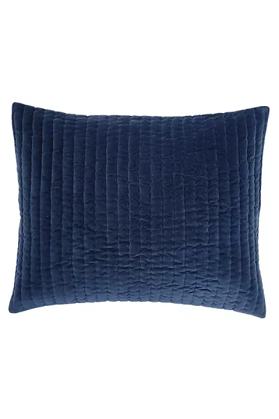 John Robshaw Textiles John Robshaw Velvet Sham In Blue