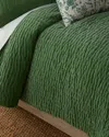 John Robshaw Velvet Quilted Coverlet, King In Moss