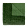 John Robshaw Velvet Quilted Coverlet, Queen In Green