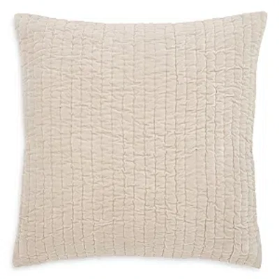 John Robshaw Velvet Quilted Euro Sham In Sand