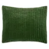John Robshaw Velvet Quilted King Sham In Green