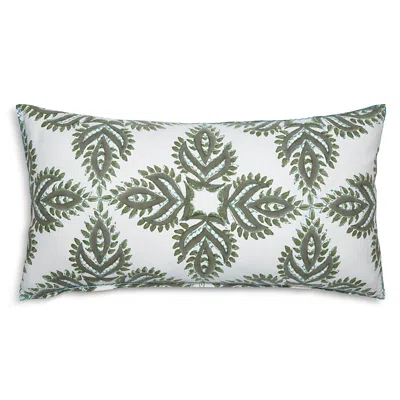 John Robshaw Verdin Dark Sage Bolster Pillow