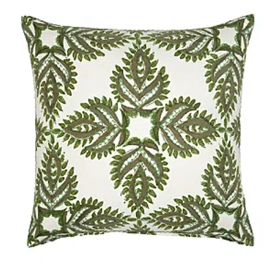 John Robshaw Verdin Dark Sage Decorative Pillow Cover, 22 X 22 In Green/white