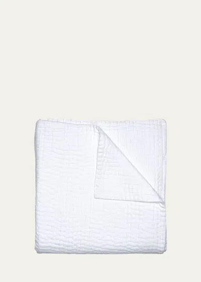 John Robshaw Vivid White King Coverlet