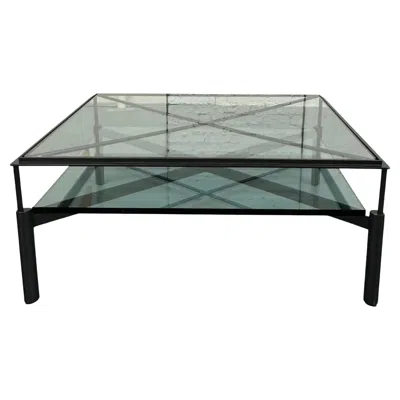 Pre-owned John Saladino Cocktail Table, Metal & Glass, Modern Design, Usa, 2018 In Gold