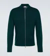 John Smedley 16.singular Zip-up Wool Jacket In Green
